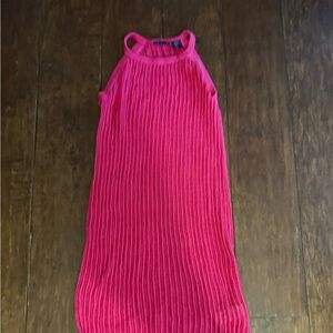 Tahari Pink Ribbed Midi 👗 Dress XS